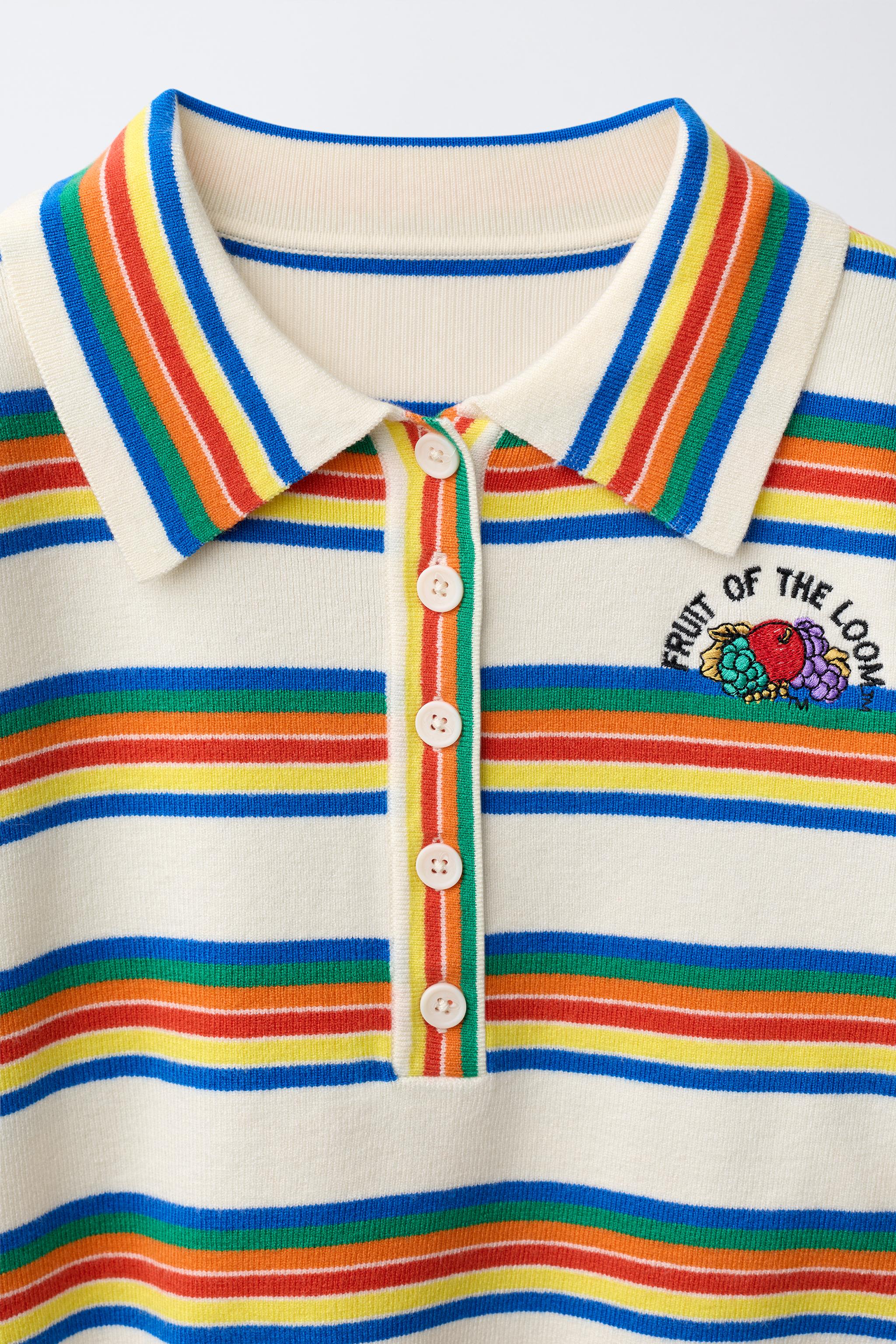 POLO RAYURES FRUIT OF THE LOOM™